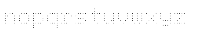TabloID Dot Mono Thin Font LOWERCASE