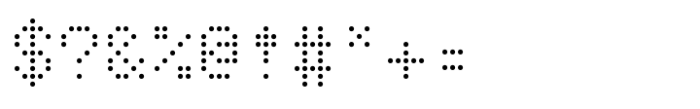 TabloID Dot Mono VF Font OTHER CHARS