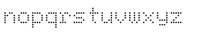 TabloID Dot Mono VF Font LOWERCASE