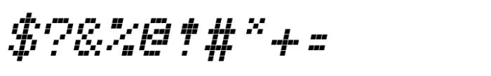 TabloID Pxl Mono Bold Slant Font OTHER CHARS