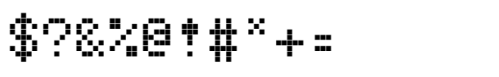 TabloID Pxl Mono Bold Font OTHER CHARS