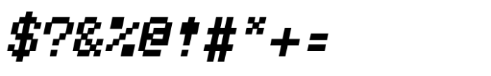 TabloID Pxl Mono Fat Slant Font OTHER CHARS