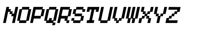 TabloID Pxl Mono Fat Slant Font UPPERCASE