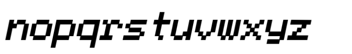 TabloID Pxl Mono Fat Slant Font LOWERCASE