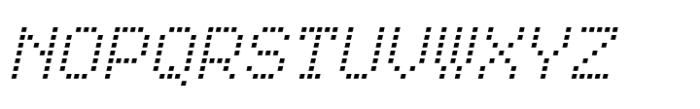 TabloID Pxl Mono Regular Slant Font UPPERCASE