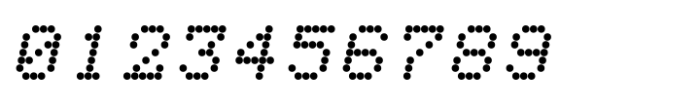 Tabloid Dot M Bold Slant Font OTHER CHARS
