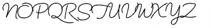 Tabulamore Script Regular Rough Font UPPERCASE