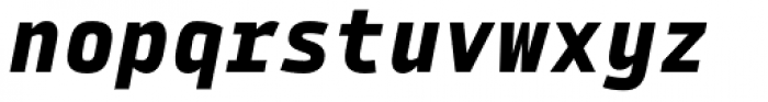 Tabular Black Italic Font LOWERCASE