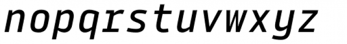 Tabular Medium Italic Font LOWERCASE
