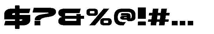 Tachnologest Bold Font OTHER CHARS