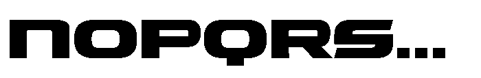 Tachnologest Bold Font UPPERCASE