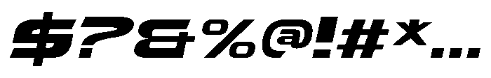 Tachnologest Italic Font OTHER CHARS