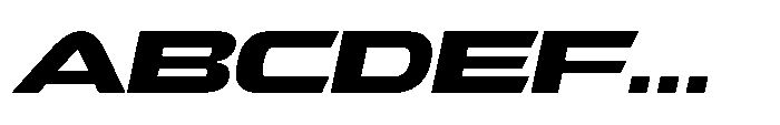 Tachnologest Italic Font UPPERCASE
