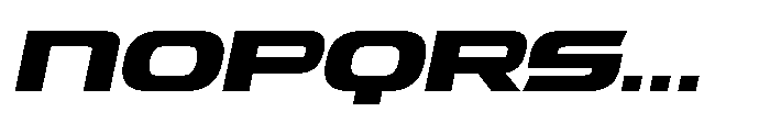 Tachnologest Italic Font UPPERCASE