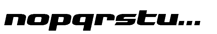 Tachnologest Italic Font LOWERCASE
