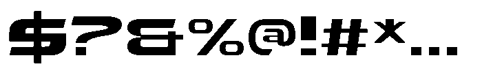 Tachnologest Light Font OTHER CHARS