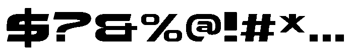 Tachnologest Regular Font OTHER CHARS