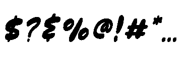Tacoliga Italic Font OTHER CHARS