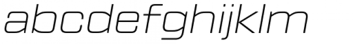Tactic Round Thin Italic Font LOWERCASE