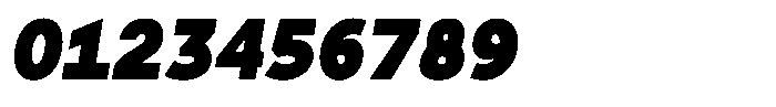 Tady Black X-High Condensed Italic Font OTHER CHARS