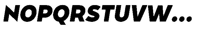 Tady Black X-High Italic Font UPPERCASE