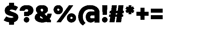 Tady Black X-High Font OTHER CHARS
