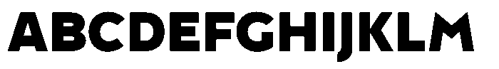 Tady Black X-High Font UPPERCASE