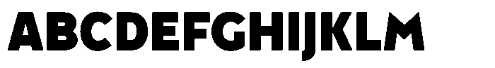 Tady Black X-Low Condensed Font UPPERCASE