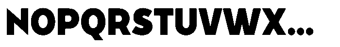Tady Black X-Low Condensed Font UPPERCASE