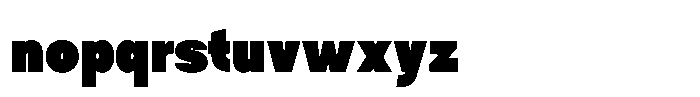 Tady Black X-Low Condensed Font LOWERCASE