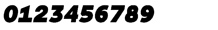 Tady Black X-Low Italic Font OTHER CHARS