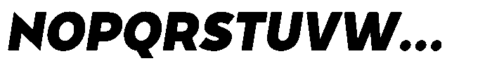 Tady Black X-Low Italic Font UPPERCASE