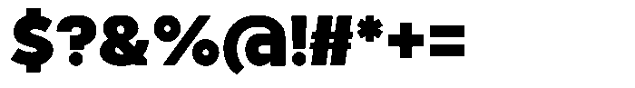 Tady Black X-Low Font OTHER CHARS