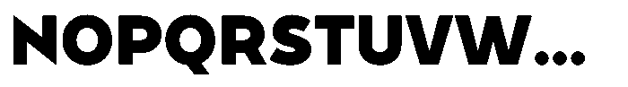 Tady Black X-Low Font UPPERCASE