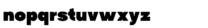 Tady Black X-Low Font LOWERCASE