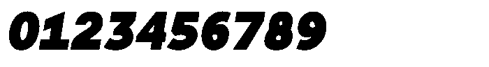 Tady Black X-Med Condensed Italic Font OTHER CHARS
