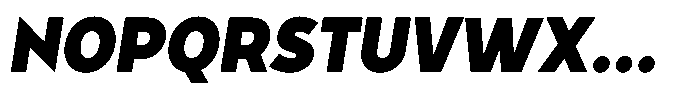 Tady Black X-Med Condensed Italic Font UPPERCASE