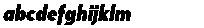 Tady Black X-Med Condensed Italic FONT