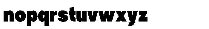 Tady Black X-Med Condensed Font LOWERCASE