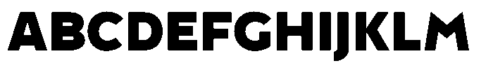 Tady Black X-Med Font UPPERCASE
