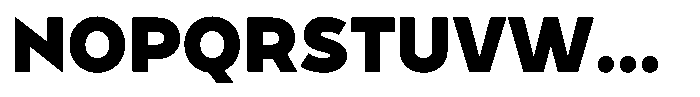 Tady Black X-Med Font UPPERCASE