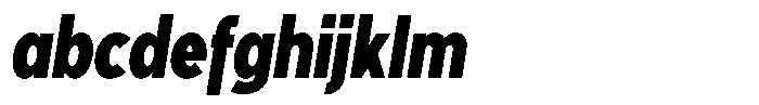 Tady Bold X-High Condensed Italic FONT