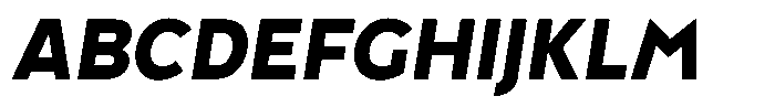 Tady Bold X-High Italic Font UPPERCASE