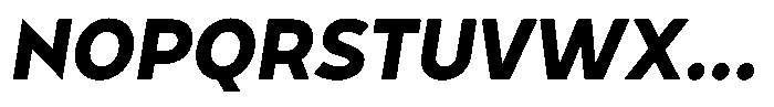 Tady Bold X-High Italic Font UPPERCASE