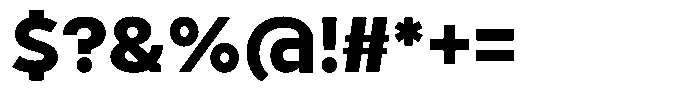 Tady Bold X-High Font OTHER CHARS