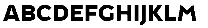 Tady Bold X-High Font UPPERCASE