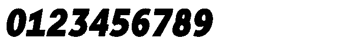 Tady Bold X-Low Condensed Italic Font OTHER CHARS