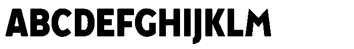 Tady Bold X-Low Condensed Font UPPERCASE