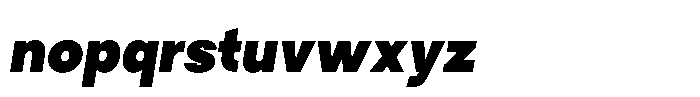 Tady Bold X-Low Italic Font LOWERCASE