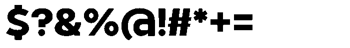Tady Bold X-Low Font OTHER CHARS